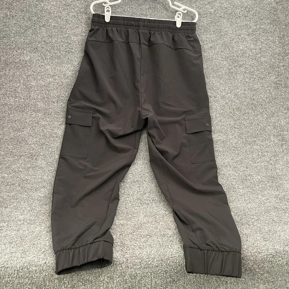 Adidas Essentials Woven Cargo Jogger Pants Mens Sz S Black JN2805